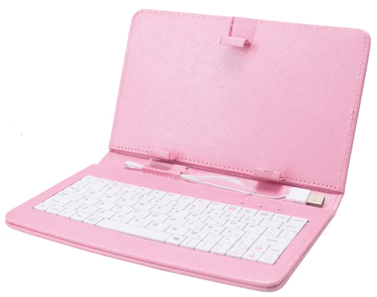 7" pouzdro s klávesnicí F7Pink