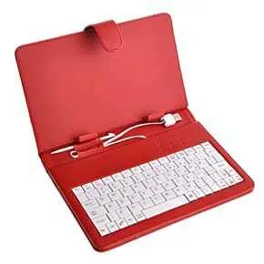 7" pouzdro s klávesnicí F7Red